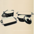 2PCS Enamel Cast Iron Cookware Set